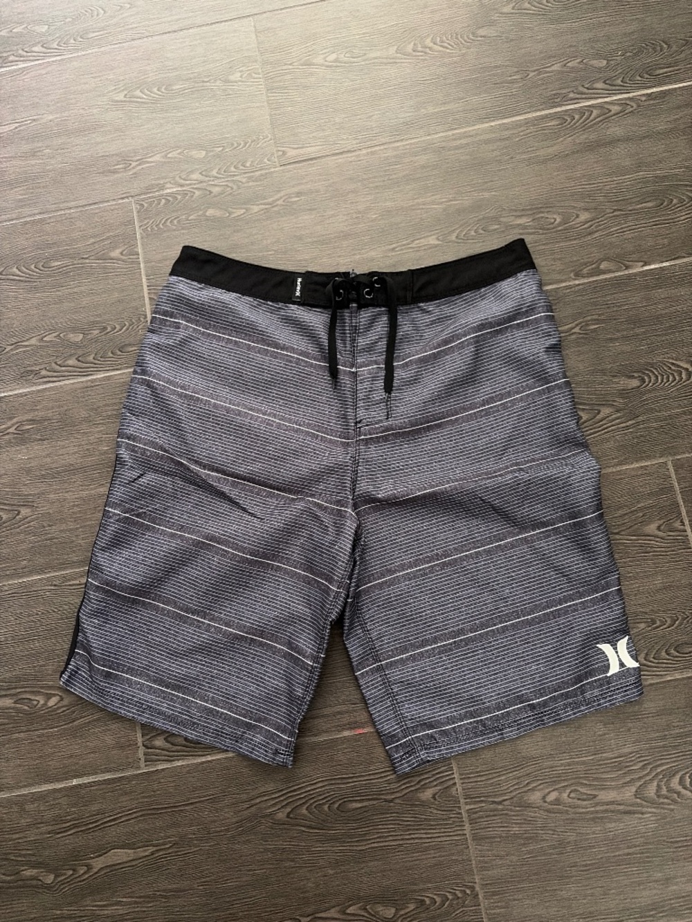 Hurley Black Blue and Gray Board Shorts
